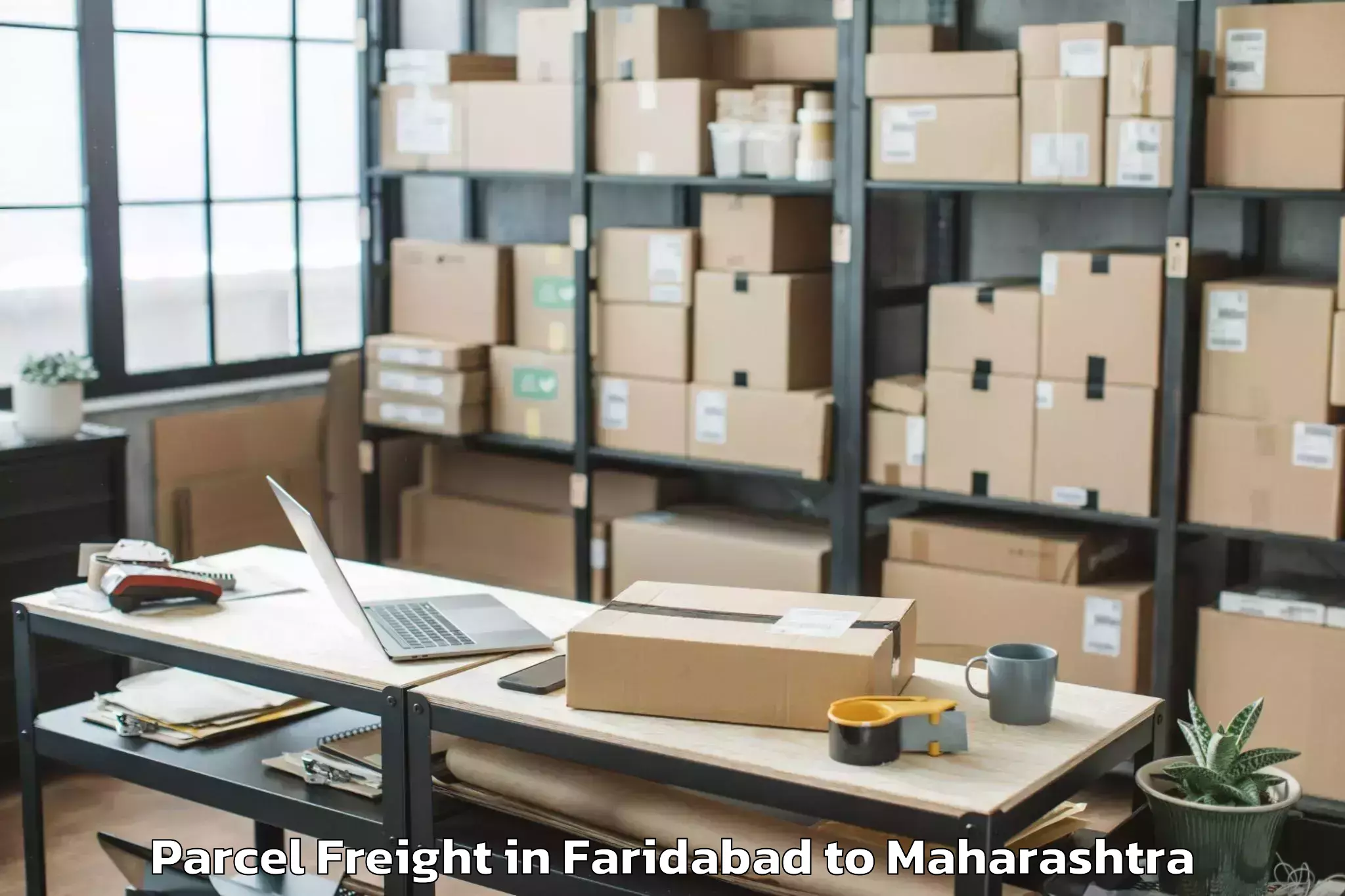 Faridabad to Rajura Parcel Freight Booking